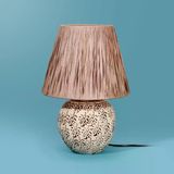 Light Holbeak Seramik Abajur - Bej - 35X35x25 Cm