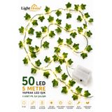 Light Home 5 Metre 50 LED’li Yapay Sarmaşık Peri Işık – Balkon, Bahçe, Oda ve Duvar Dekoru