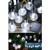 Light Home 50 Led 7 Metre Beyaz Güneş Enerjili Led Işık Solar Bahçe Teras Balkon Ağaç Lambası Aydınlatması