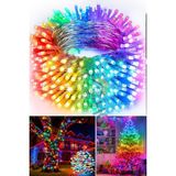 Light Home 80 LED 10 Metre Pilli Renkli Işık Zinciri Dekoratif Peri Led, Oda Yatak Odası Salon Masa Parti Düğün Noel Süsleme Aydınlatması, Enerji Tasarruflu, Iç Mekan ve Balkon Kullanımına Uygun Şık Tasarımlı