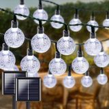 light home Güneş Enerjili Dize Işıklar Su Geçirmez, 7 m /50 LED 8 Mod Kristal Küre Veranda için, Bahçe Güneş Küresi Peri Işıklar, Düğün Açık Hava Noel Parti Dekorasyonu için Güneş Bahçe Işıkları