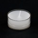 Light In The Dark Stock Your Home Beyaz Tealight Kokusuz Mumlar Yanık 4,5 Saat 127 cm Şeffaf Bardak Seti