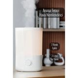 Light Nova 3 Litre Ultrasonik Oda Hava Nemlendirici | 7 Renk Ledli Aromaterapi Buhar Makinesi Aroma Difüzör - Beyaz