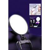 Light Nova Şarjlı LED Selfie Video Kamera Işığı Tripod Uyumlu ve Mandallı 3000-9000 Kelvin Dimmer Ayarlı