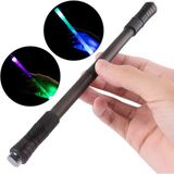 LightDance 7 Renkli LED Işıklı Döner Kalem - Çocuklar için Eğlenceli ve Eğitici Spinner Kalem 22 cm x 1.6 cm Kaymaz Polipropilen - Antrasit - Siyah