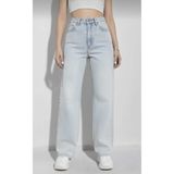 Lighter Jeans Denny Buz Kar Esnek Wide Leg Yüksek Bel Jean Bol Paça Rahat Kesim Denim Pantolon