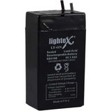 Lightex 4V 1 Ah Bakımsız Işıldak Aküsü Fener Aküsü 4 Volt 1 Amper Akü 4V 1AH Akü Bakımsız_(Lightex LT-41N)
