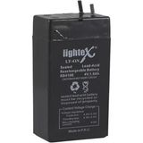 Lightex Kuru Akü 4V 1,0A 3,5x6,2x2 cm Lightex LT-41N - 4V 1 Ah Akü Kuru Tip Bakımsız Işıldak Aküsü Fener Aküsü 4 Volt 1 Amper Akü 4V 1AH Akü Bakımsız - Standart