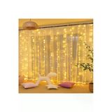 Lighthome 300 Ledli 10 Sarkıt Perde Led Işık-8 Fonksiyon, Kumandalı, 3X3 Metr