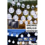 Lighthome 50 Led 7 Metre Beyaz Isik Gunes Enerjili Bahce Teras Balkon Dekorasyon Agac Lambasi Aydinlatmasi