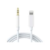 Lightning To 3.5mm Aux Kablosu Dönüştürücü 1 Metre Beyaz