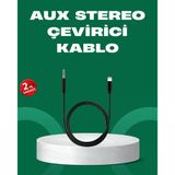 Lightning To 3.5Mm Aux Ses Dönüştürücü Kablo 1 Metre Stereo Uyumlu Mir48659293