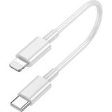 Lightning To USB Type C 20W Hızlı Şarj Data Kablosu (0.25 Cm) - 1 GB - 00-Siyah - Beyaz - Option-1
