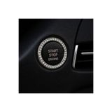LIGHTNIX Kristal Taşlı Start Stop Düğme Halkası GRİ