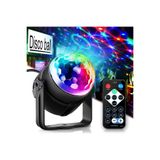 LIGHTNIX USB Girişli Uzaktan Kumanda Sese Duyarlı Disko Topu Renkli Işık Parti Lambası Araç İçi ve Dış Ortam