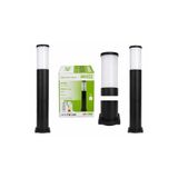 Lightson Ayarlanabilir 60-80 cm IP54 E27 Bahçe Aydınlatma Direği Kule Set Üstü Armatür Siyah