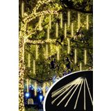 LightSpace 10lu Akan Yağmur Meteor Led Işık, 45CM büyük boy Yılbaşı Parti Düğün Dekor Süsleme Kayan Işıklar