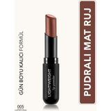 Lightweight Lip Powder Ultra Hafif Nemlendirici Stick Mat Ruj (005 Coffee Lover) 8682536061728 - KAHVERENGİ