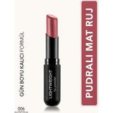 Lightweight Lip Powder Ultra Hafif Nemlendirici Stick Mat Ruj (006 Routine For Me) 8682536061742 - PEMBE.....