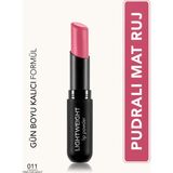 Lightweight Lip Powder Ultra Hafif Nemlendirici Stick Mat Ruj (011 Pink For Night) 8682536061841 - PEMBE.