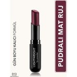 Lightweight Lip Powder Ultra Hafif Nemlendirici Stick Mat Ruj (013 Deep Bordeux) 8682536061889 - BORDO.