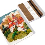 Lightwish Suluboya Dergisi,%100 pamuk Soğuk Pres Suluboya Kağıdı, 140lb/300gsm Asitsiz, 24 Yaprak 5.1x7.5 inç Eskiz Defteri Yetişkinler, Öğrenciler için