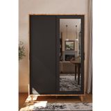 Lignosar Liminal Aynalı Vestiyer – 8 Raflı, Sürgü Kapaklı Portmanto & Askılık, Atlantik Çam / Antrasit