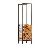 Lignum Dekoratif Metal Odunluk Şömine Odun Sehpası 120cm