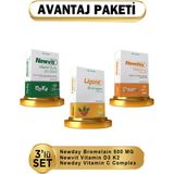 Ligone Bromelian + Newvit D3K2 + Vitamin C Complex 3lü ( Avantajlı Paket ) - Aromasız