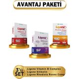 Ligone Sitikolin + Ligone Vitamin B Complex + Ligone Rhodiola Rosea 3lü ( Avantajlı Paket ) - Aromasız