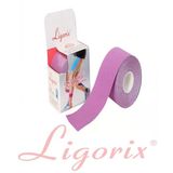 Ligorix Kinesio Tape Ağrı Bandı 5Cmx5m Mor