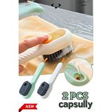 LİGROUND 2 Pcs New Capsully Deterjan Hazneli Çok Amaçlı Temizlik Bulaşık Fırçası Bulaşık Fırçası Ayakkabı Yıkama Temizleme Fırçası OTO Jant Temizlik Fırçası