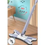LİGROUND Flyx X-mop Kendinden Sıkmalı 360° Döner Başlıklı Kelebek Magic Mop |%100 Temizlik|