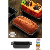 Liground Karbon Çelik Baton Dikdörtgen Kek Ekmek Kalıbı Yapışmaz Ekmek Kalıbı Fırın Airfryer Fırın Kalıbı