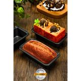LİGROUND Karbon Çelik Baton Dikdörtgen Kek & Ekmek Kalıbı Yapışmaz Ekmek Kalıbı Fırın Tepsisi Airfryer Kalıp