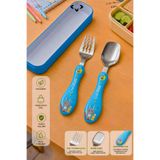 LİGROUND SPECIAL EDITION Kutulu Bebek ve Çocuk Çatal Kaşık Seti 2 Parça Ergonomik Saplı Okul Beslenme Seyahat