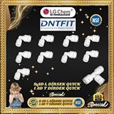 Ligth Gastro Dnt Fittings 9 Ad L 1 Ad T Dirsek Quick Bağlantili.su Aritma Cihazlari İçin Beyaz