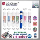 Ligth Gastro Lg Chem 7 Filtre 14 Aşamalı Su Arıtma Cihazı Filtre Seti beyaz