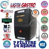 Ligth Gastro Light Gastro Pompalı Montaj Dahil Gümüş İyonlu Tatlandırıcılı Alkali Ve Mineral Filitreli 14 Aşama Su Arıtma Cihazı Siyah