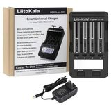 Liitokola Lii-500 4X Pil Şarj / Deşarj Kapasite Test Cihazı Powerbank Modu Yaylı Pil Mekanizması Li-İon Lityum Nimh 3.7V 18650 26650 14500 16340 (Cr123a) 17670 1.2V Aa Aaa