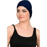 Likra Kumaş Bone Deluxe Yüzücü Havuz ve Deniz Bonesi Bez Bone - Standart - Lacivert