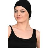 Likra Kumaş Bone Yüzücü Havuz ve Deniz Bonesi SİYAH RENK