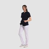 Likralı Dinamik Irıs Medikal Üniforma, Spa, Estetik ve Güzellik Merkezi Forma Takım - Kadın, Siyah - XL