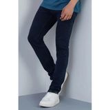 Likralı Lacivert Normal Bel Boru Paça Erkek Kot Pantolon Erkek Pantolon Lacivert Erkek Kot Pantolon - 38