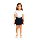 Likralı Penye Kız Çocuk Okul Şort Etek, LACİVERT, 9-10 YAŞ