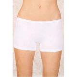 Likralı Süprem Bayan Boxer Short Beyaz 2100B — Beden: L