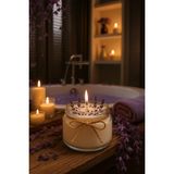 Likya El Yapımı Lavanta Kokulu Mum – %100 Doğal Soya Wax, Dekoratif Cam Kavanoz, Hediyelik & Şık Tasarım - 1 Adet