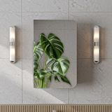 Likya Kulpsuz Tek Kapaklı Aynalı Mdflam 45 Cm Aynalı Banyo Üst Dolabı Kumtaşı