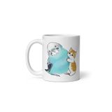 LikyaDükkan Büyük Kuş Ve Kedi Big Bird And Cat Kupa Bardak Mug