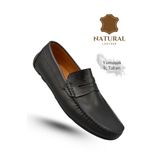 lil amore Sermoda Erkek Loafer - Hakiki Deri Rok Loafer Erkek Ayakkabı Siyah